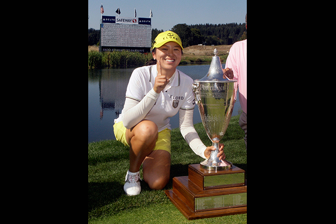 코오롱 골프팀 허미정 선수 우승모습 입니다.