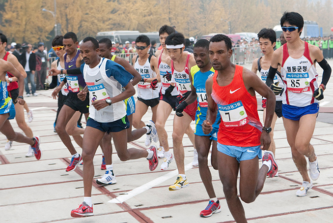 2010년 중앙마라톤 모습입니다.